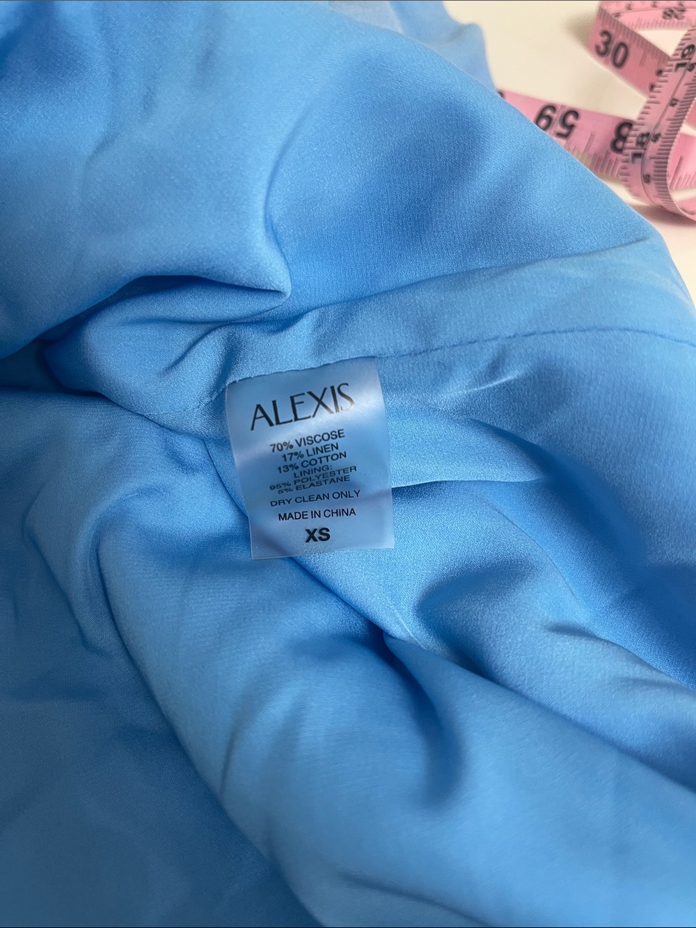 ALEXIS Micaela Silver Grommet Blue Mini Dress Size XS - Picture 7 of 7